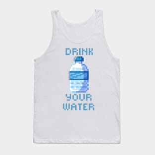 Pixel water bottle Tank Top